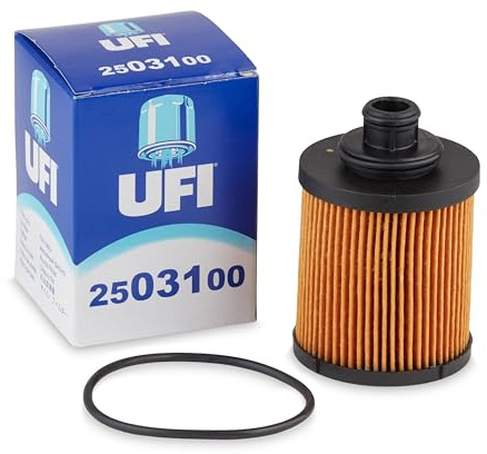 UFI Filters, Filtro Olio 25.031.00, Filtro Olio per Ricambio, Adatto a Auto, Applicabile su Diversi Modelli Alfa Romeo, Fiat, Ford, Lancia, Opel, Subaru, Suzuki, Tata e Vauxhall