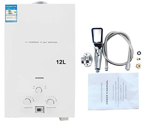 Cozyel 24KW Riscaldatore a Gas Riscaldatore di Acqua Istantaneo senza Serbatoio Scaldabagno senza Serbatoio (12L / min)