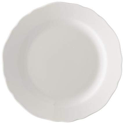 EKM Living Hutschenreuther 02013-800001-10017 - Set di 4 piatti per il pane Maria Theresia, colore bianco, 17 cm
