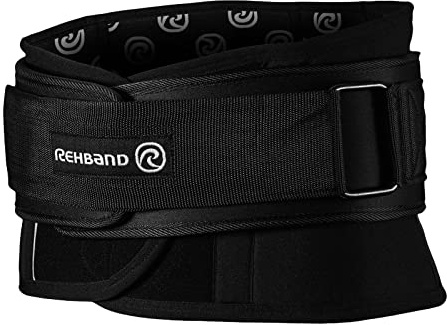 Rehband X-RX ryggbandage, 1 st, ryggstöd 7 mm neopren, ryggbandage tyngdlyftning, färg: svart, storlek: L
