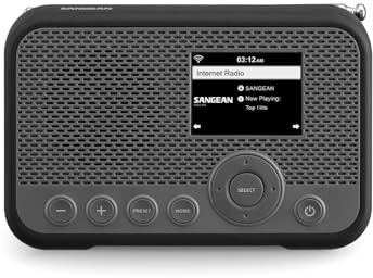 Sangean WFR-39 FM-RBDS/Internet Radio with Spotify Connect, AirMusic Control Rechargeable Portable Digital Radio