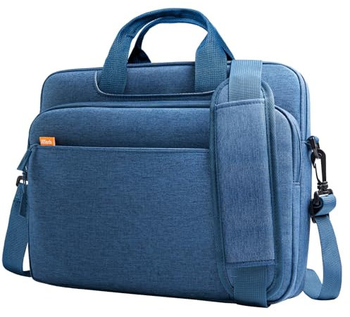 JETech 15 15.6 16 Inch Laptop Bag Case, Waterproof Computer Sleeve Cover Compatible with MacBook Air/Pro 15/16, Surface Book 3/2 15, Dell Inspiron 15.6, HP Pavilion 15.6 (Navy)