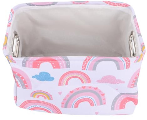 TOVINANNA Rainbow Aufbewahrungskorb Für Kinderzimmer Multifunktionaler Organizer Für Spielzeug Und Kleidung Aus Robustem Leicht Und Tragbar Für Babyzimmer Und Ordnung Schaffen