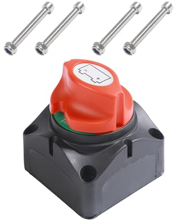Xibao Stacca Batteria Auto,Stacca Batteria,12V 24V 48V On-Off 250A Staccabatteria Auto Interruttore,Adatto per Camper,ATV,Automobili,Barca Marine,Camper,Rimorchi da Viaggio,Camion,UTV,ecc