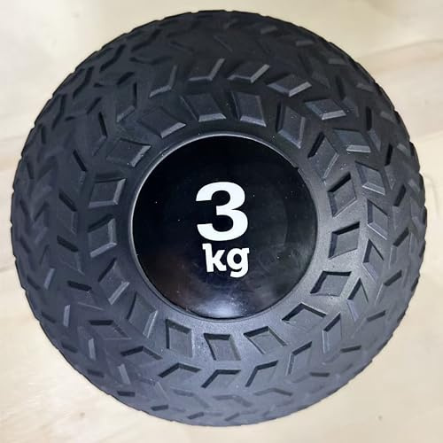 VORX LONDON Slam Ball for Strength & Fitness Training – Non-Slip Textured Medicine Ball for Core, HIIT, Functional Workouts – Durable Weighted Fitness Ball Home Gym Equipment (3KG)