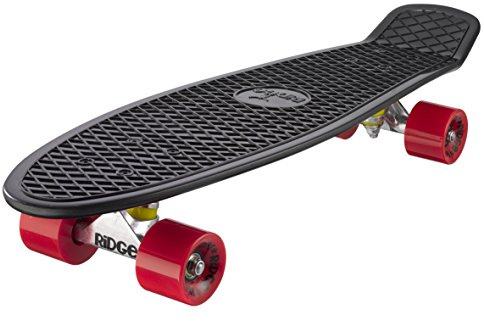 Ridge Retro 27 Skateboard complet Noir/Rouge 27 x 7,5 - 69 cm