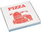 PAPSTAR Pizzakarton eckig, 330 x 330 x 30 mm, weiß/rot, Sie erhalten 1 Packung, Packungsinhalt: 100 Stück