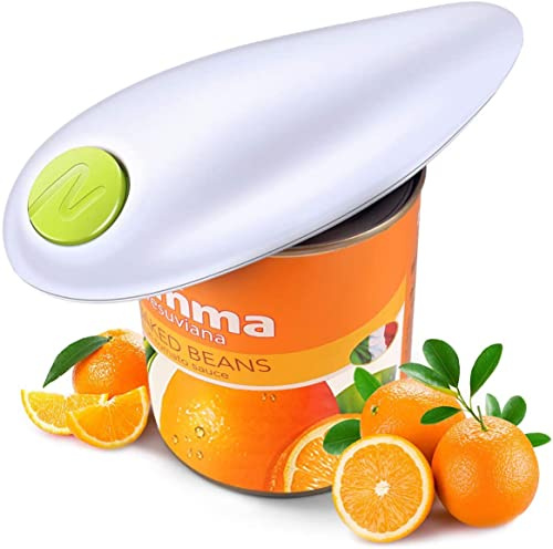 Electric Can Opener, Hand Free Can Openers, Electric Can Openers for Arthritis Hands, Tin Opener with One Touch Switch, Kitchen Restaurant Chef’s Best Choice-Powerful, Safe & Easy