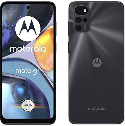 Motorola Moto g22 Smartphone (6.5 Inch HD+ Display, 50 MP Camera, 4 GB/64 GB, 5000 mAh, Android 12), Cosmic Black