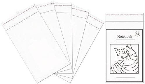 Bolsas de Celofán Autoadhesivas 15x23cm 100 piezas Bolsas Transparente con Cierre Adhesivo 50µm Contacto con la seguridad alimentaria para Panadería Galletas Dulces JoyaCollares (15 Tamaños a Elegir)