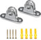 2-Pack Washing Line Pulley Kit, Stainless Steel Pulley Wheel, Wall Mounted Pulley Block, Adjustable Angle for Handling Sliding Wire Rope on Walls or Ceilings