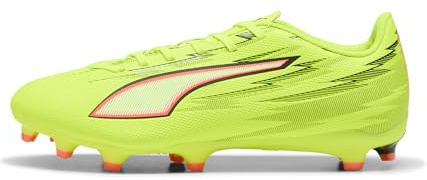 Puma Scarpe da Calcio Unisex Ultra 6 Play FG/AG, Giallo Alert Black-Glowing Red-Lime Squeeze, 40, Yellow Alert Puma - Spremere con Lime, Colore: Nero, 41 EU