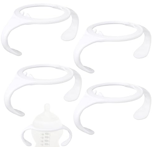 lasuroa 4st Nappflaskhandtag för Tommee Tippee, Ergonomiskt Halkfritt Grepp Enkel BPA-Fri Reservhållare för Nyfödda Flaskor