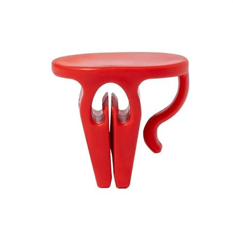 Lote de 50 Pinzas PORTAVASOS en Color Rojo