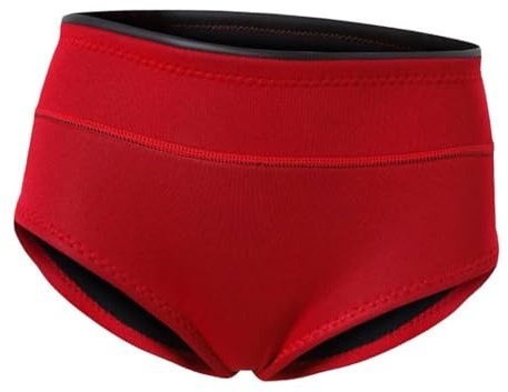 mophrati Snorkeling Wet Suit Shorts Boyshort Flexible Neoprene Boyshorts For Swimming And Sunbathing Comfortable And Lightweight. Diving Wetsuit Underwear Swimsuit Short Pants, Red, XL