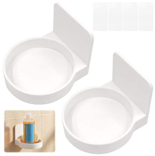 Fahibin 2Pcs Soporte Botellas de Bomba Montado en la Pared, Soportes para dispensador de jabón,Dispensador Jabon BañO Soporte Botella
