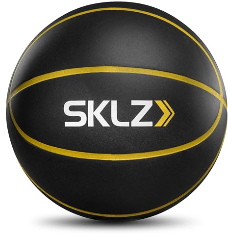 SKLZ Bashhketball Pro tyst basketboll – inomhusträning utan högt ljud, skumboll har samma studs som en riktig basket, perfekt för hemmabruk på matta, kakel och trä, 75 cm, svart