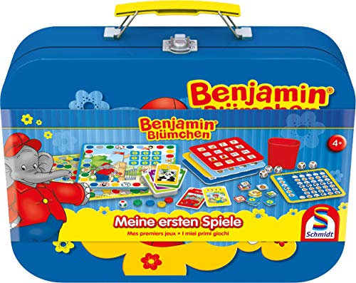 Schmidt Spiele 40573 - Benjamin Blümchen Spielekoffer, Meine ersten Spiele