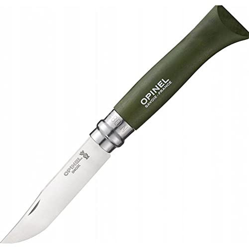 Opinel Erwachsene Nr. 8 Taschenmesser, Grün, One Size