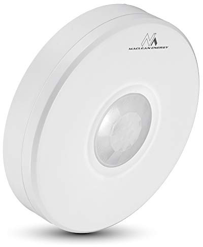 Maclean MCE293 Détecteur de Mouvement Infrarouge avec Interrupteur crépusculaire Plage de détection de capteur 360 ° IP65 jusqu'à 8 m