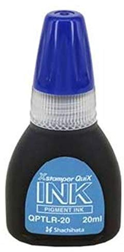 Tinta x'stamper quix para sellos azul bote de 20 ml
