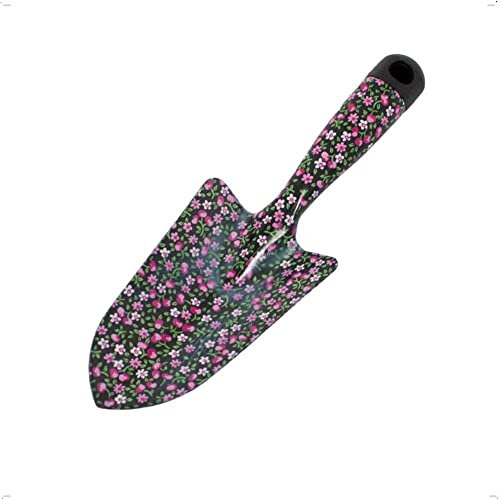 Rekord Blumenkelle mit Blumenmotiv aus Stahl (30,5 cm) mit Aufhängeloch, Gartenkelle, Pflanzkelle, Pflanzschaufel, Blumenschaufel, Handschaufel, Beetschaufel