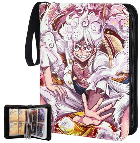 IOSCDH Anime 50 Pages 400 Pochette Classeur pour Cartes à Collectionner Album Cahier Range Classeur Carte Les Classeurs Tcg Et Les Albums De Collection De Cartes - Ni-ka