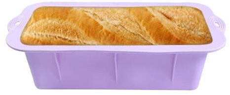 Teglia per pane in silicone, teglia per pane e pagnotta, in silicone, resistente al calore, facile rilascio, teglie rettangolari antiaderenti per pane fatto in casa, forno lavastoviglie
