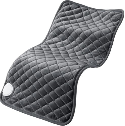 Cuscino riscaldante 30 X 60 cm, morbido cuscino riscaldante con 6 livelli di riscaldamento Cuscino riscaldante per schiena, collo, spalle e pancia, lavabile in lavatrice