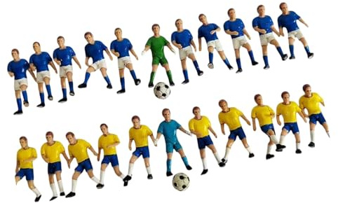 CoudarTitie 22 Figuras de Juguete de Futbolista en Miniatura para Decorar La Estación de Tren.