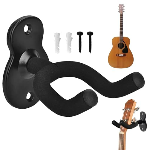 ZFRITP Soporte de pared para guitarra, soporte de guitarra para pared, soporte de guitarra de pared, soporte de guitarra, adecuado para guitarra, violín, ukelele y otros instrumentos musicales