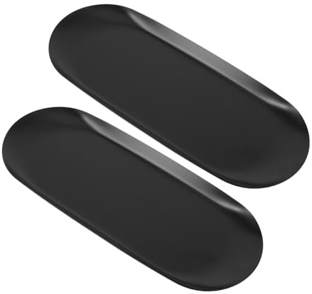 FUNNETOYU 2 Piezas Bandeja Ovalada de Acero Inoxidable para Almacenaje Multifuncional Organizadora para Joyas Cosméticos y Toallas Diseño Elegante y Fácil Limpieza para Baño y Tocador de