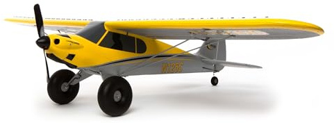 HobbyZone RC Flugzeug Carbon Cub S 2 1,3 m BNF Basic (Sender, Akku und Ladegerät nicht im Lieferumfang enthalten) mit Safe, HBZ32500, gelb