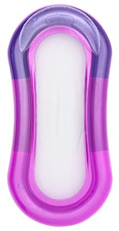 Brandsseller Colchón Inflable de Aire 160x84 cm Colchón de Baño Hamaca de Agua con Inserto de Malla y la Sección de la Cabeza extraíble - Rosa