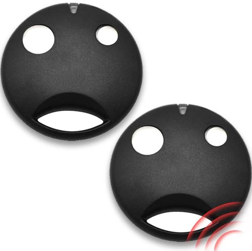 Lot de 2 télécommandes universelles pour ouvre-porte de garage SM2 SM4 433,92 MHz 433 MHz Rolling Code