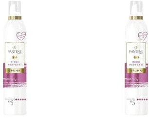 Pantene Pro-V Spuma Ricci Perfetti, Nutriente E Termoprotettiva, Con Olio Di Cocco, Ricci Definiti Per Tutto Il Giorno, 200ML (Confezione da 2)