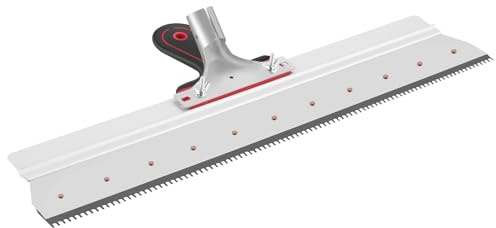 Trumego Gekerbter Rakel für Zement Selbstnivellierender Epoxid-Bodenabzieher Zementmalerei Beschichtungswerkzeug Bodennivellierwerkzeug