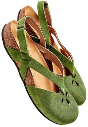 NUSGEAR Sandalias Planas Mujer Chanclas ligeras Verano Moda Sandalias de Vestir Playa Zapatos Sandalias Punta Cerradas Bohemia Roma casual Fiesta Cómodo 2024