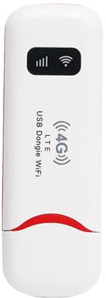 Módem Wi-Fi USB 4G LTE - Adaptador Wi-Fi Inalámbrico Portátil Modem Stick,Router De La Tarjeta del Adaptador 4G De WiFi del Palillo del Módem, con La Cobertura Estupenda Fuerte