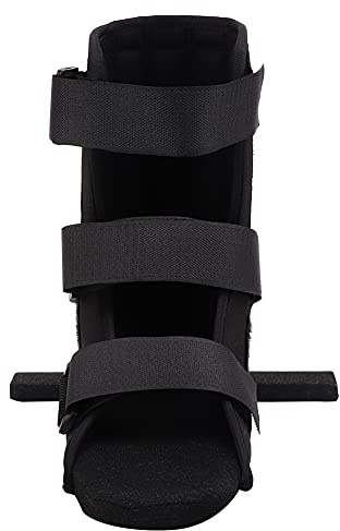 Bota para Caminar para Pie Roto, Corrección de Tobillo, Bota Profesional para Fractura de Pie, Esguince de Articulación, Soporte Fijo Negro (M)