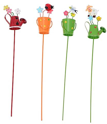 MOTHNUR 4pcs Unique Watering Pot Plant Decoration Creative Plant Inserts for Flower Arrangement for Home and Garden Use