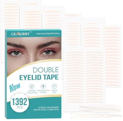Schlupflider Stripes Unsichtbar Augenlid Stripes GEMERRY Unsichtbar Schlupflider Tapes, Wasserdicht Lifting ohne OP, Lid Lifting Stripes mit Gabelstangen Pinzette