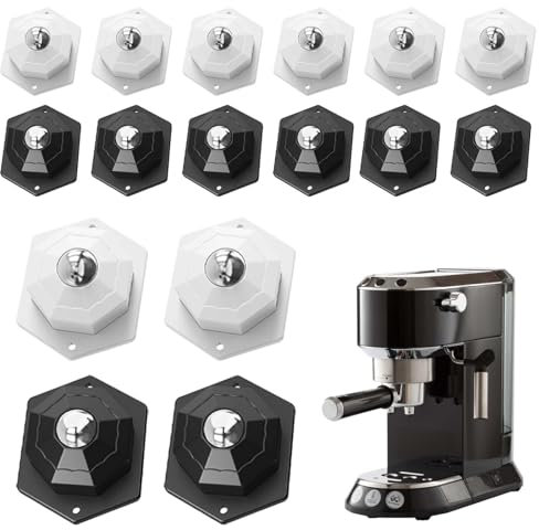 SVOCK Roulette Meuble, 16pcs Roulette Electromenager, Mini Roulettes Auto-Adhésives Silencieuses, Roulette pour Meuble Appareils Électroménagers Machines à Café, Tables Basses, Boîtes De Rangement