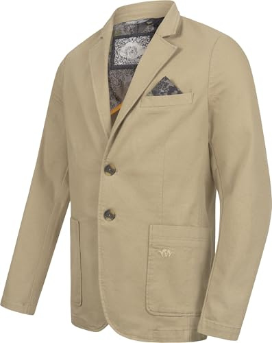 Blaser Bob | Veste en denim stretch pour homme | Tissu jean robuste et confort élastique | Sable S à 3XL | Mélange de matériaux avec coton et élasthanne