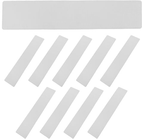 ifundom Kit 10 Pezzi Marcatori per Campi da Tennis e Pickleball, Linee di Confine Bianche Antiscivolo in Materiale Resistente, Accessori per Marcatura Campi Sportivi Interni ed