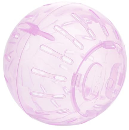 HINTRMENT Mini Palla da Ginnastica Trasparente per Criceti 10 Cm, Giocattolo Rotante per Piccoli Animali Domestici, Accessorio Leggero e Facile da Pulire per Gabbie e Attività di Fitness