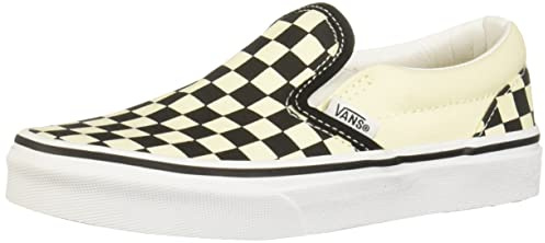 Vans Classic Slip-on, Sneakers Basses Mixte Enfant, Blanc (Checkerboard/Black/White), 33 EU (UK child 2 Enfant UK)