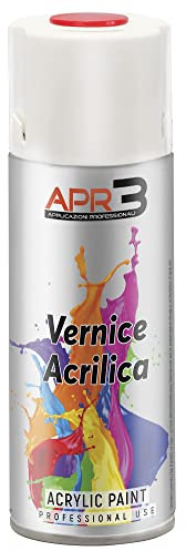 APR3 - S4003002 Vernis peinture Acrylique Multi-Usage, Couleur Rouge Carmin RAL 3002, Aérosol En Fer-Blanc Recyclable de 400 ml