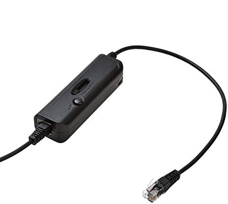 Asudaro telefonadapter RJ9 hörlurar adapter digital telefon träningsadapter hörlurar telefon MIC o adapterkabel telefon svart