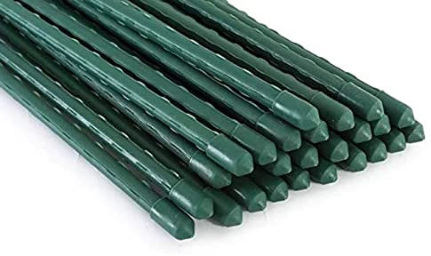 G&B 25 Pack Garden Stakes 11MM Plant Stakes Sturdy Plant Support 120cm Long (120)